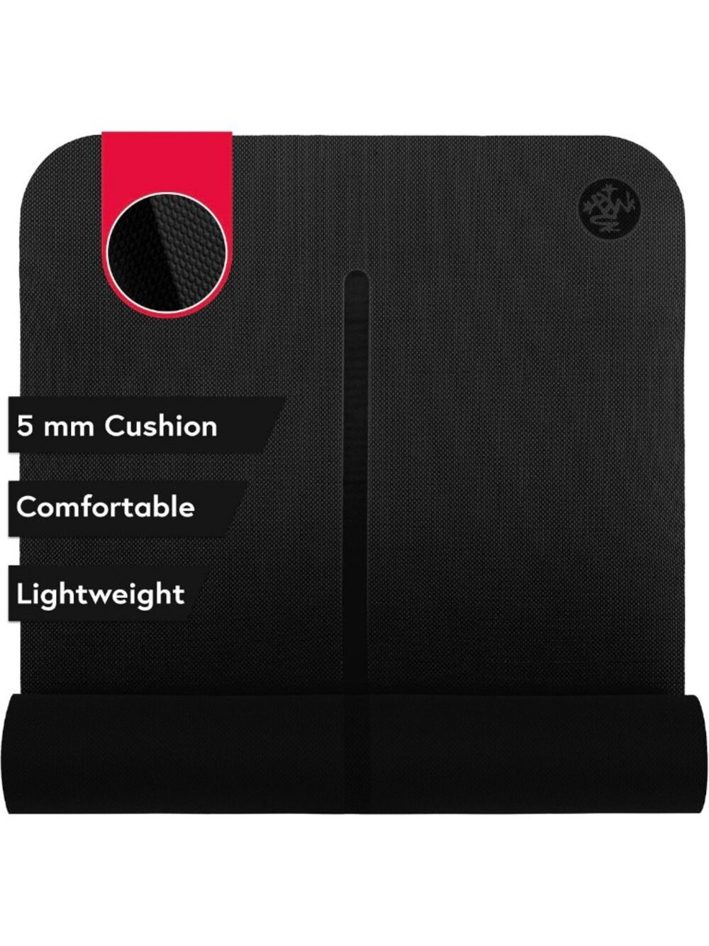 Comfortable Reversible Yoga Mat 68" | 5mm Cushioning, Lightweight, Alignment